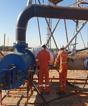 32” Line Stop With Bypass For Butterfly Valve Installation On A Gas Flare Line