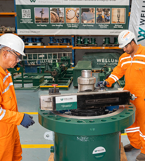 Flange facing services by wellube