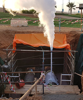 20” Chilled Water Line Isolated Successfully Using Pipe Freezing in Oman